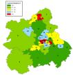 Prevalence of smoking by PCT in the West Midlands (1998-2001) , pre 2006 boundaries